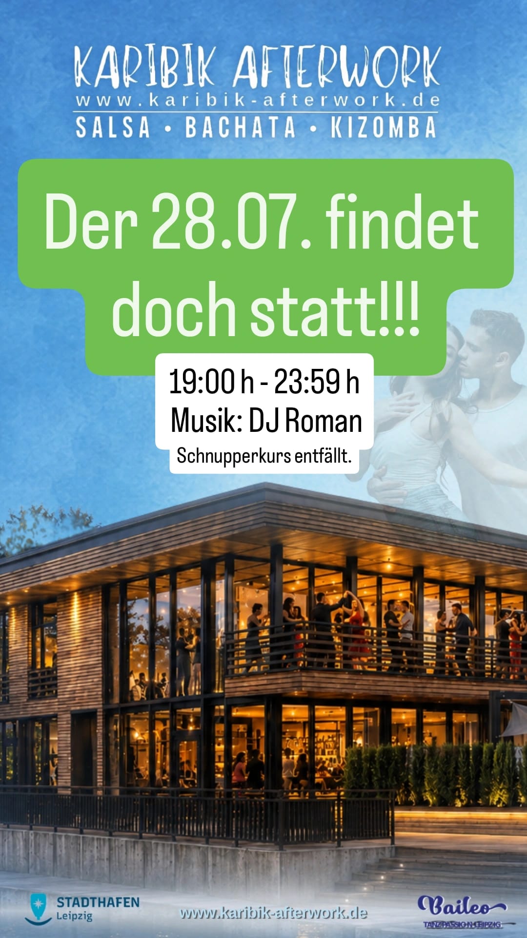 Karibik Afterwork 28. Juli 2026 – Stadthafen Leipzig