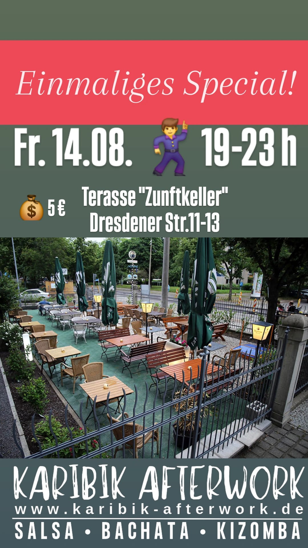 Karibik Afterwork Special 14. August 2026 – Terrasse Zunftkeller