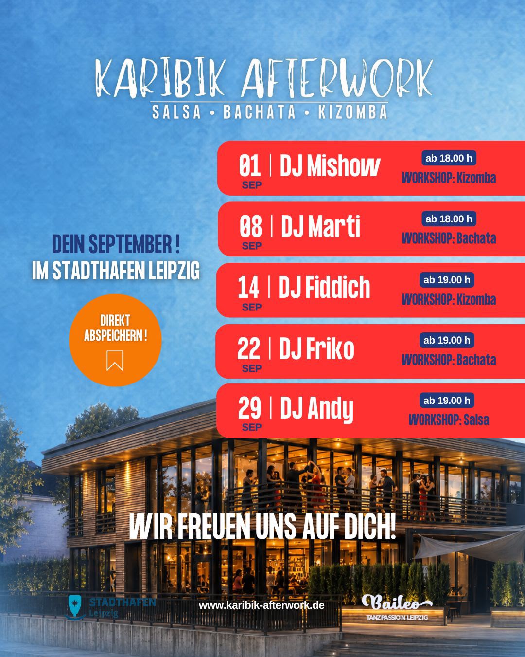 Karibik Afterwork September 2026 – Stadthafen Leipzig